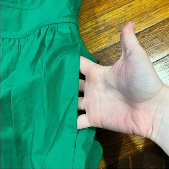 J Crew V-neck Poplin Dress - NWT - Picture 6 of 9